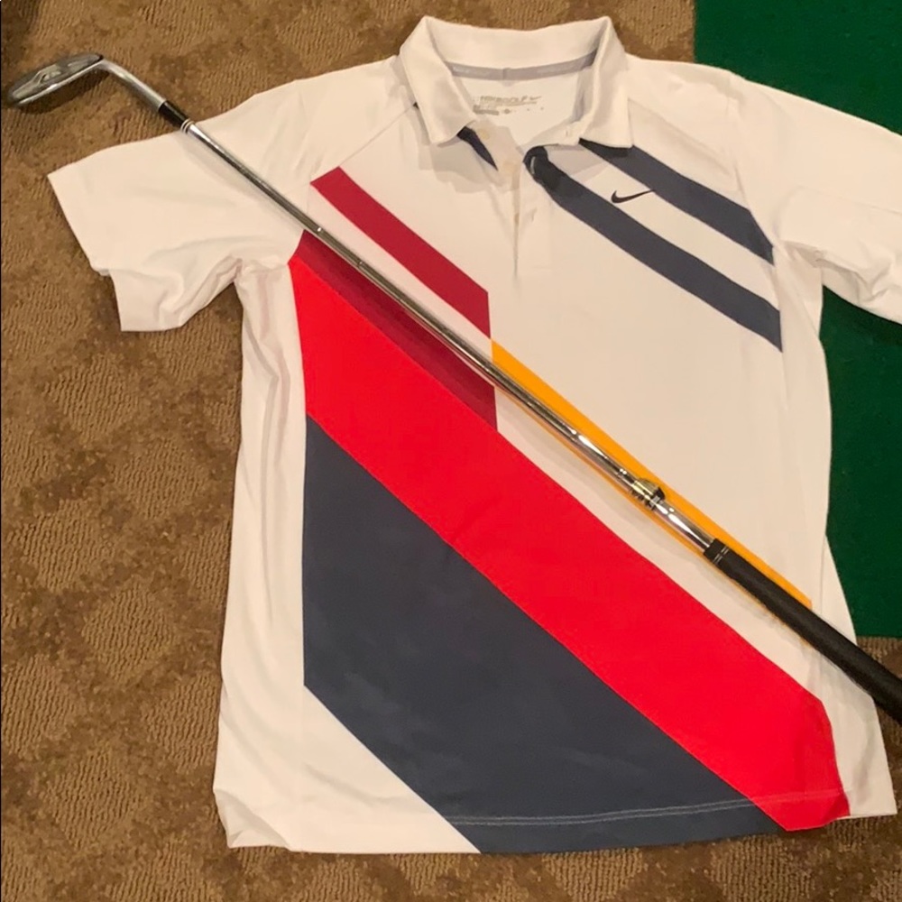 Large boys Nike golf dry fit shirt!
